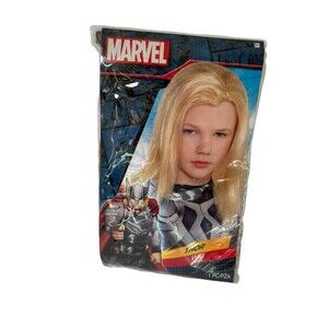 Brand New Marvel Avengers Thor Wig Costume Accessory Blonde Wig Kids One Size